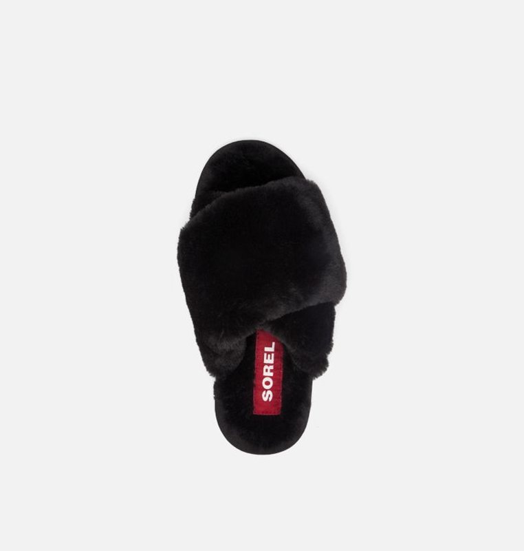 Womens Slippers Black - Sorel Go™ - Mail Run - 036517-PXF